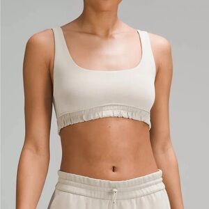 lululemon athletica Cream softstream bra Top. Set available